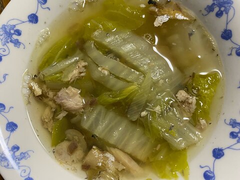 寒い日におすすめ！鯖と白菜の和風スープ